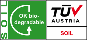 Tüv austria ok biodegradable soil logo